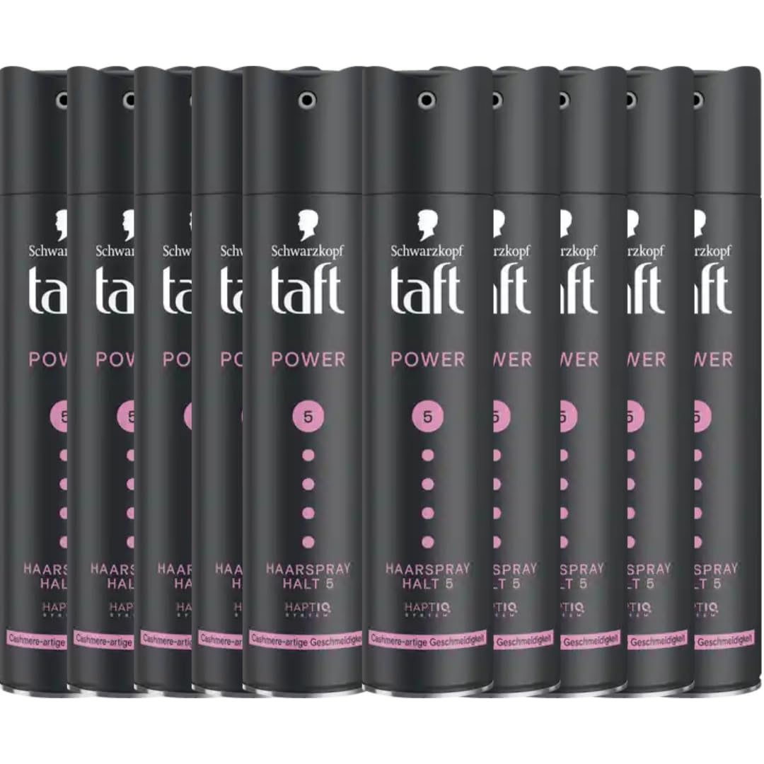 Mit Pufai Grocery, Taft Haarspray Power Cashmere Halt 5 Spray Haarspray 250 Mililiter x 10 Stück