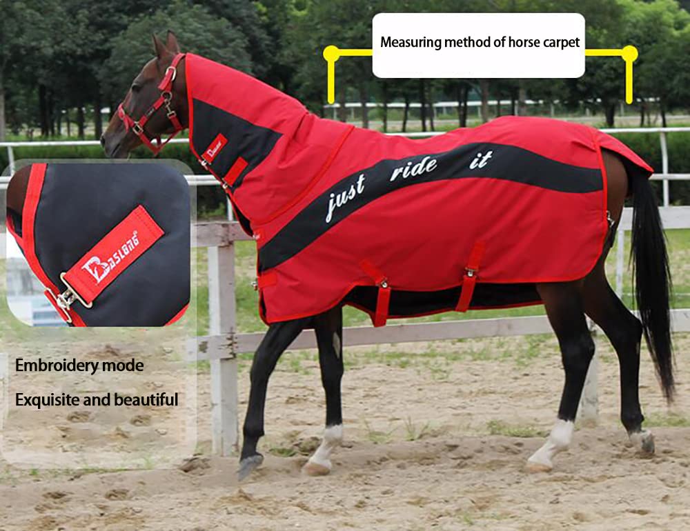 HILASON Coperta Cavallo Impermeabile 1200D - Telo Invernale Per Cavalli