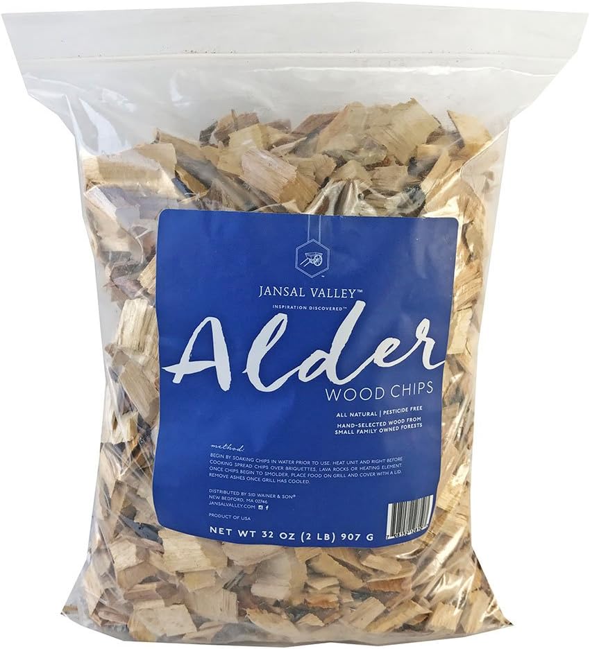Jansal Valley Alder Wood Chips, 32 Ounce Smoker Chips