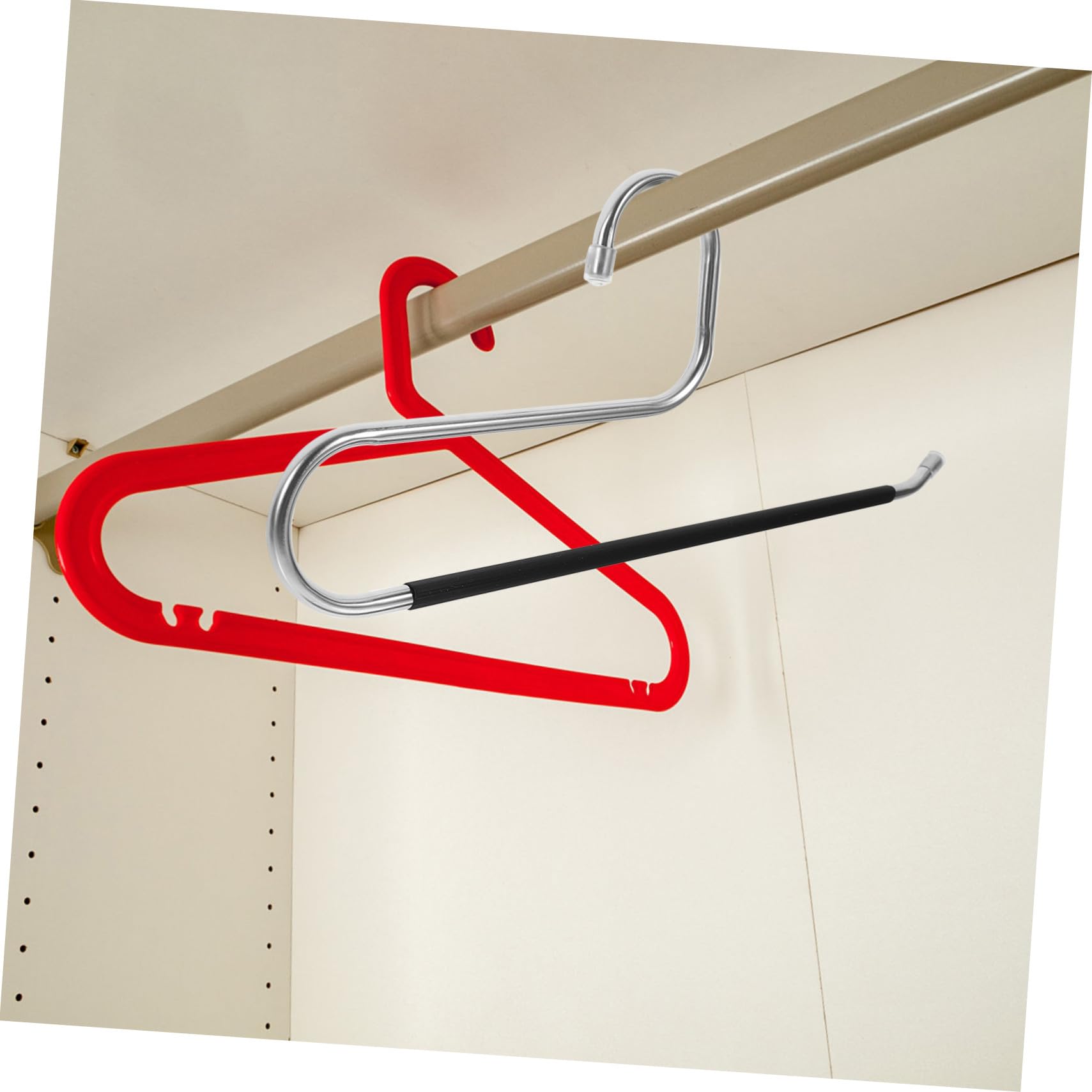 GALPADA Grucce Per Pantaloni Aperte in Acciaio Inossidabile Salvaspazio Design Antiscivolo, Multifunzionali Per Jeans, Sciarpe e Accessori, Set Da 6 Pezzi Per Organizzazione Armadio Domestico