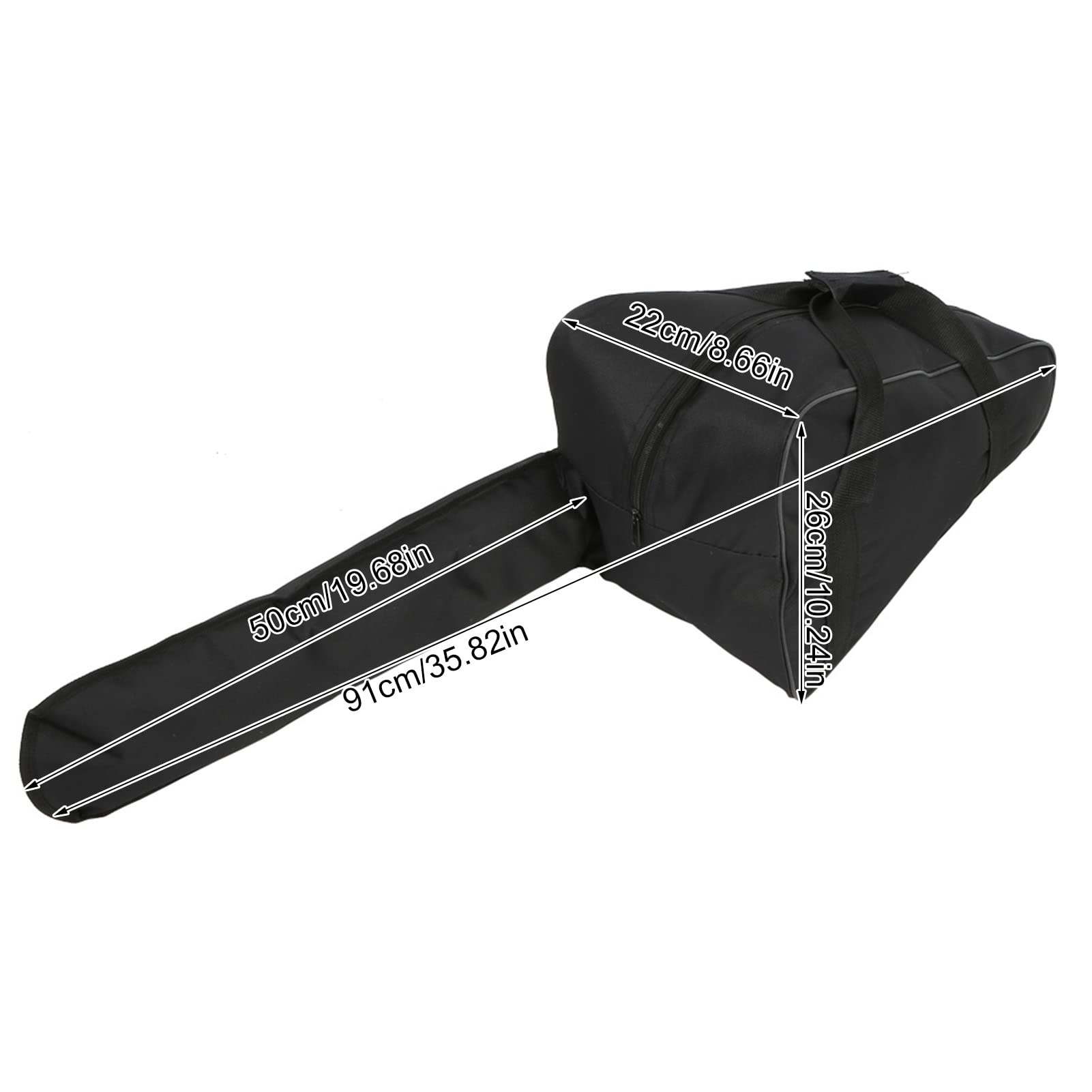 Sac de tronçonneuse imperméable Oxford 600D - Etui de protection robuste portable avec fermeture à glissière sécurisée - Pour bûcherons professionnels et forestiers en déplacement