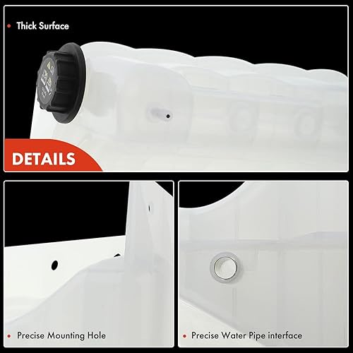 Miniatura 6 de A-Premium Tanque de depósito de recuperación de desbordamiento de refrigerante del motor wtapa Compatible con International Harvester 9100i SBA