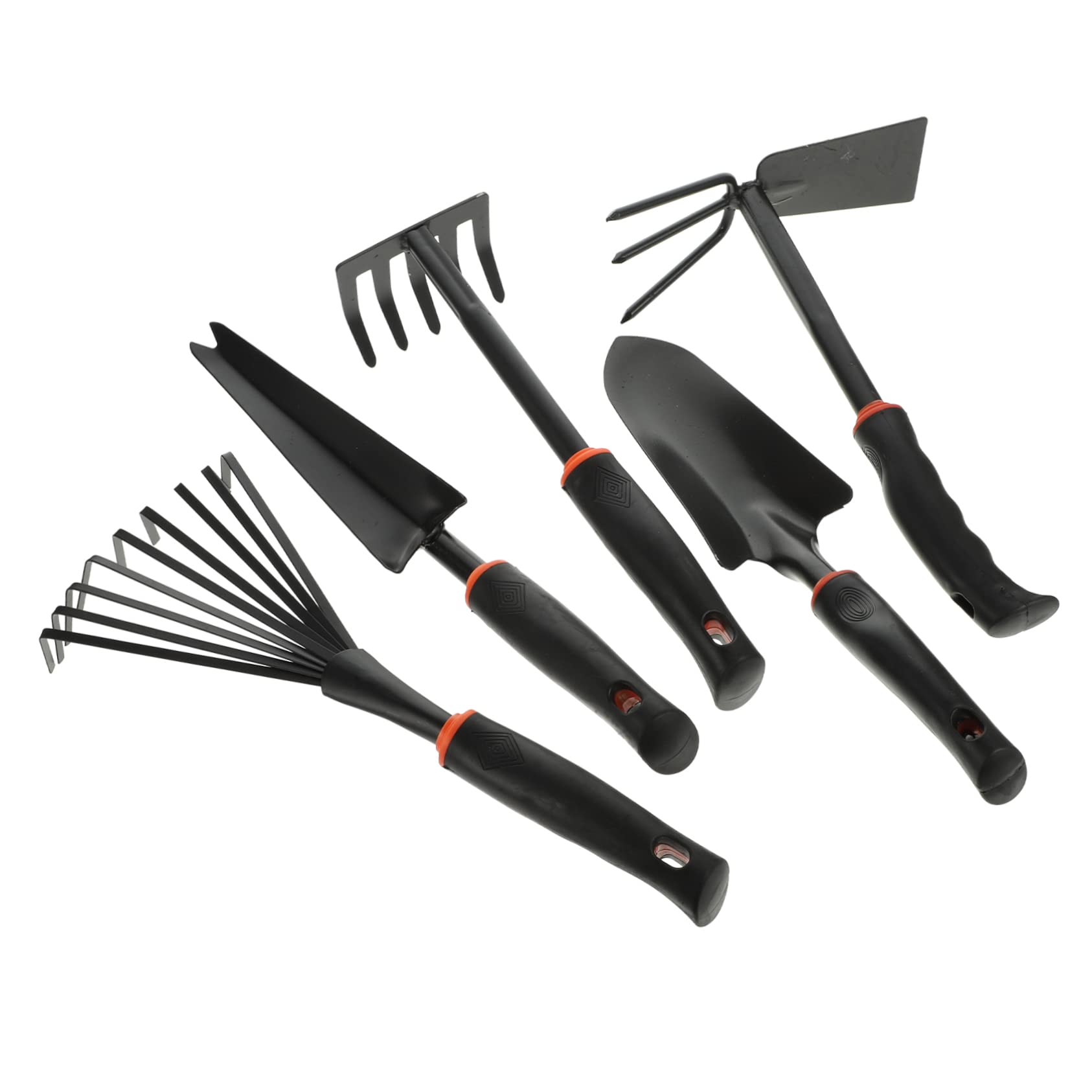 Toyvian 5pièces Pelle De Jardinage Multifonction pour Creuser Et Planter avec Manche Ergonomique Outil De Jardinage Pratique