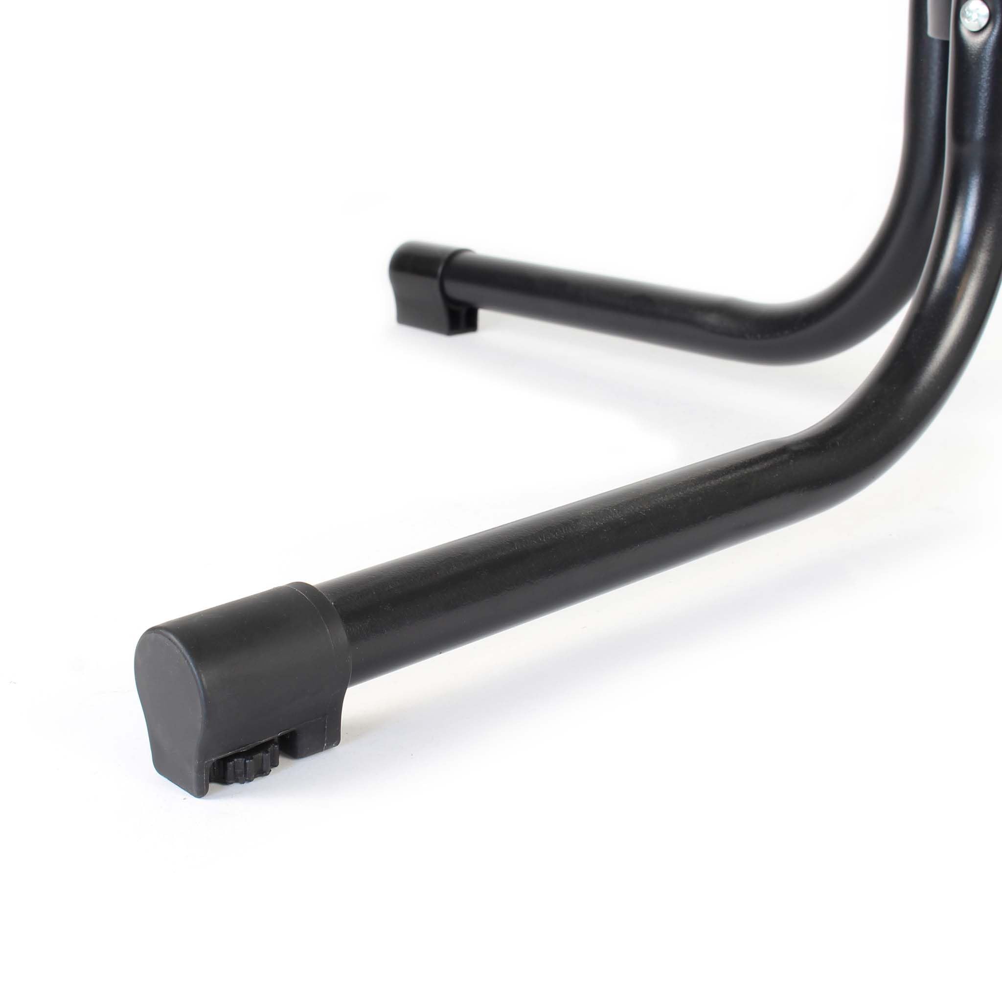 Mesa Bistro Plegable Negra Redonda Ø 80cm Mesa de pie para Interior/Exterior 110cm de Alto