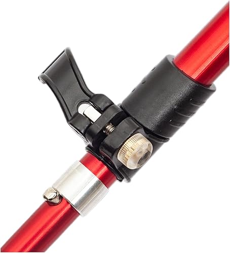 Miniatura 7 de Bastón de senderismo de aluminio  Bastón plegable ultraligero para senderismo con cerraduras de giro rápido ajustables y bolsa de almacenamiento,