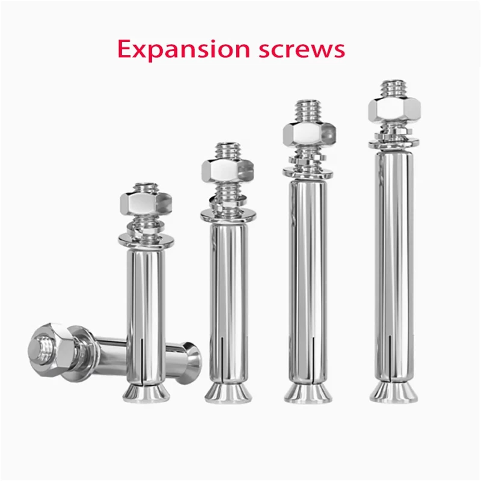 Tacos de expansión Tornillos de expansión medio diente M6 M8 M10 M12 M14 M16 M18 M20 Pernos anclaje for hormigón Perno gancho(M20x150 1PCS)