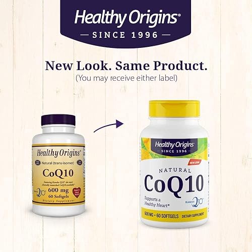 Miniatura 4 de Healthy Origins CoQ10 Kaneka Q10 600 mg 60 cápsulas blandas