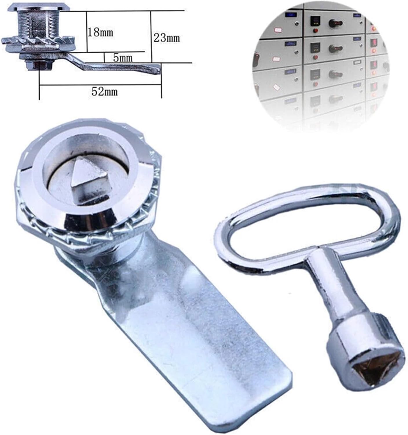 Cam Lock Key Kit for Door Cabinet Box Latch MS705 Switch Cabinet Distribution Box Cabinet Hardware 1Pcs