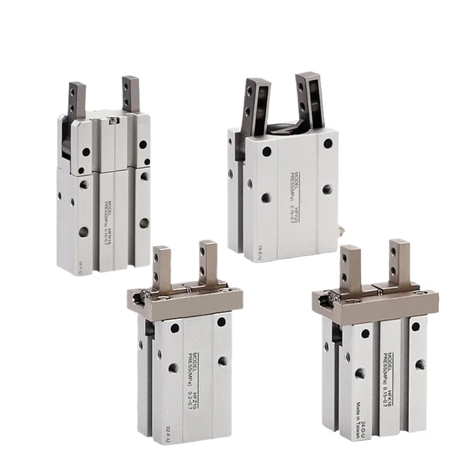 Vérin pneumatique HFK-25 à grande ouverture rotative de 180°