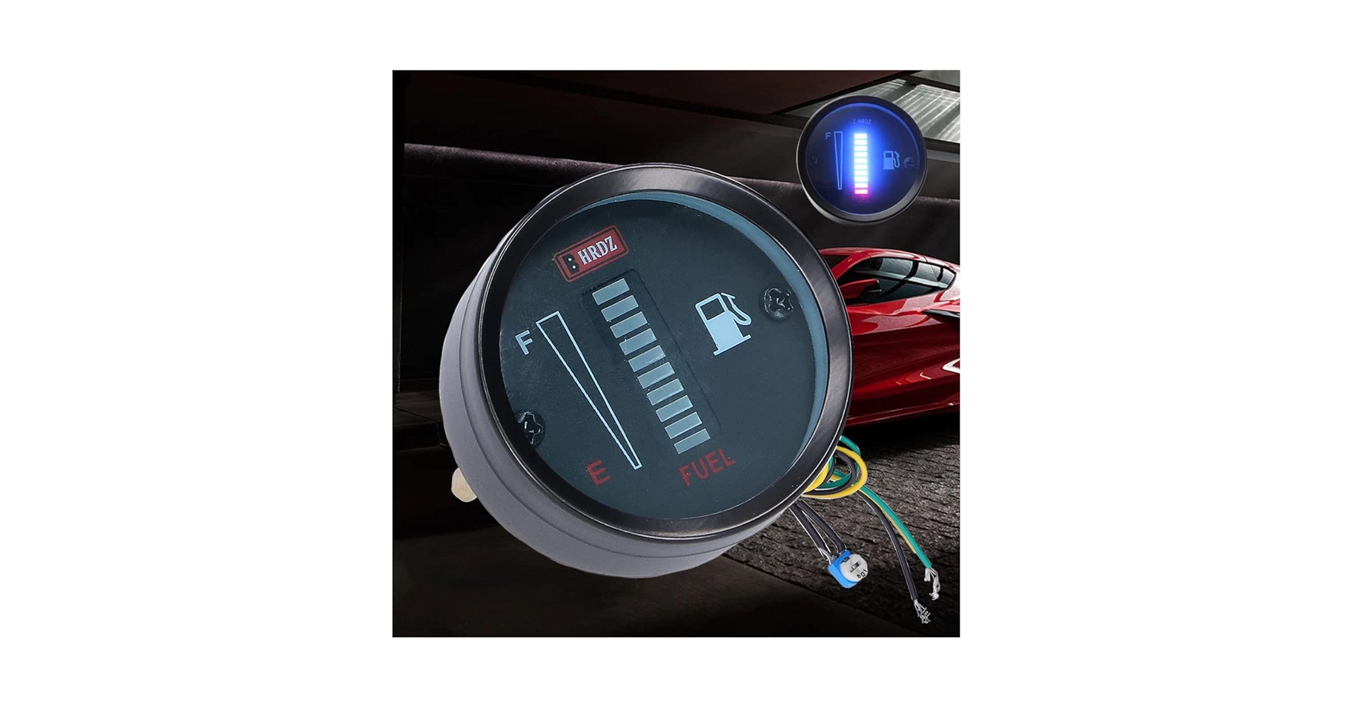 Boat Marine Fuel Level Gauge 52mm Pointer Fuel Level Gauge Led Light Display Branslematare For Universal Boat Car Truck Rv Camper