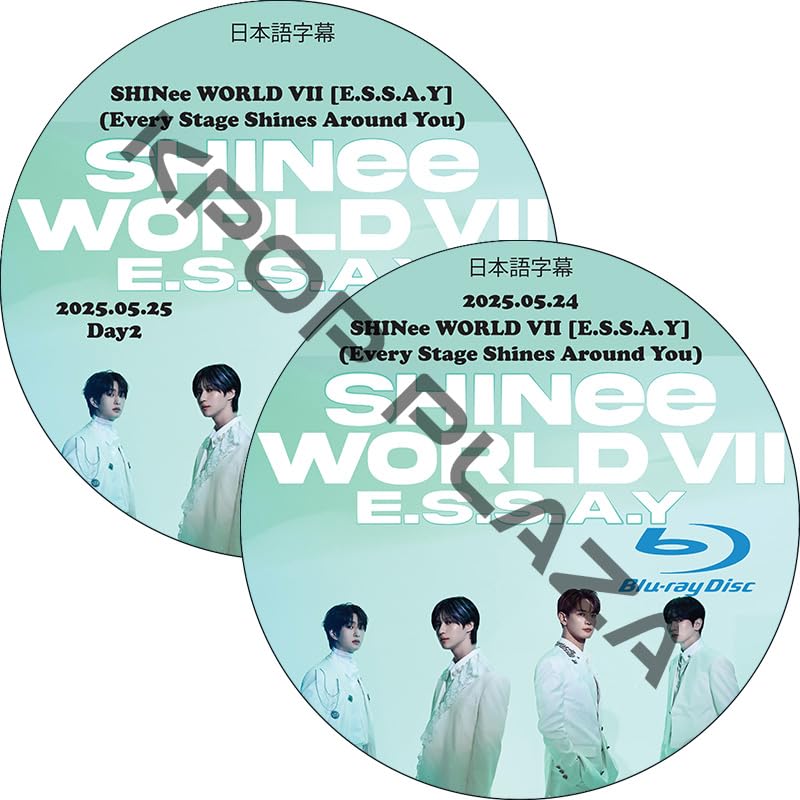 SHINee DVD [Blu-ray] WORLD VII [E.S.S.A.Y] (Every Stage Shines Around You) In Seoul Day1-2 (25.05.24-25.05.25) 日本語字幕/シャイニー