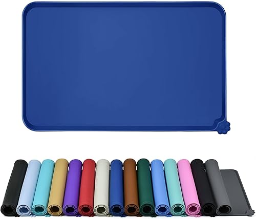 Reopet Tapete de silicona para cuenco de perro y gato, antiadherente, para alimentos, impermeable, varios colores, tamaños y propósitos