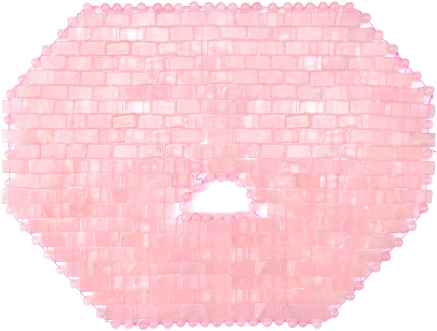 ideayard Jade Mask, Rose Quartz Face Cold Mask for Headache Relief Mask, Weight Compress Mask Cover Eye for Puffy Eyes, Tension, Sinus & Stress Relie Relax Skin Care Spa