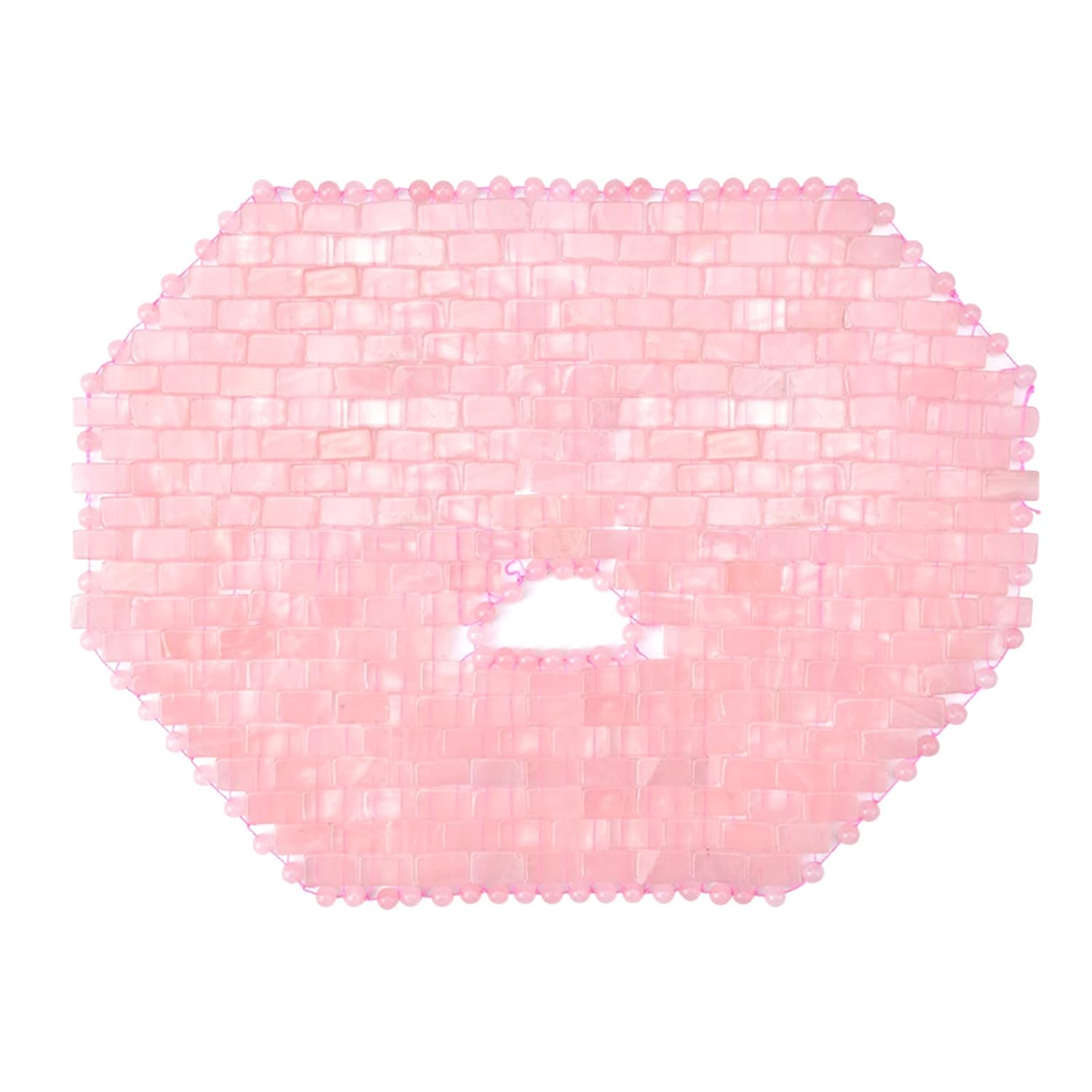 ideayard Jade Mask, Rose Quartz Face Cold Mask for Headache Relief Mask, Weight Compress Mask Cover Eye for Puffy Eyes, Tension, Sinus & Stress Relie Relax Skin Care Spa