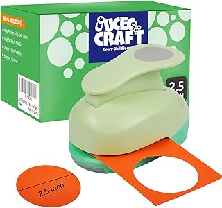 UCEC Circle Punch, 2.5 Inch Circle Hole Punch, Craft Paper Punches Circles Craft Punch Cutters for Handmade Crafting Scrapbooking Cards Arts Fun Projects