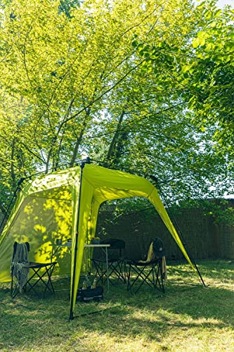 Lumaland x Where Tomorrow Tenda Padiglione + 1 Parete Laterale Inclusa - Tenda Gazebo da Giardino & Terrazzo Impermeabile - Ideale per Campeggio & Festival - Facile da Installare - Blu - Image 8