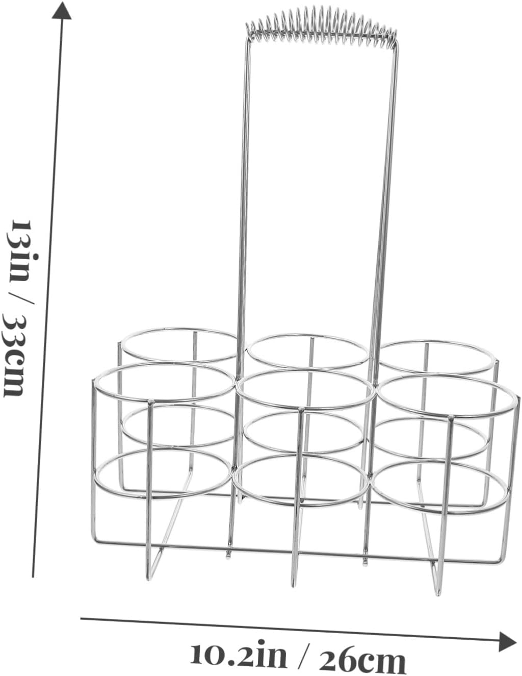 Portable Metal Beer Carrier Sturdy Handle for Bbqs Picnics and Gatherings Compact Beer Rack for Easy Storage and Transportation Holds Multiple Bottles