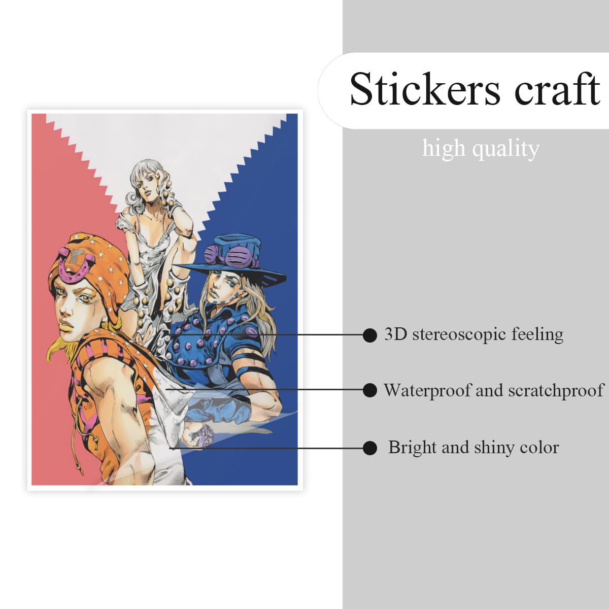 Amazon.co.jp: クリスタルステッカー ジョジョの奇妙な冒険 防水