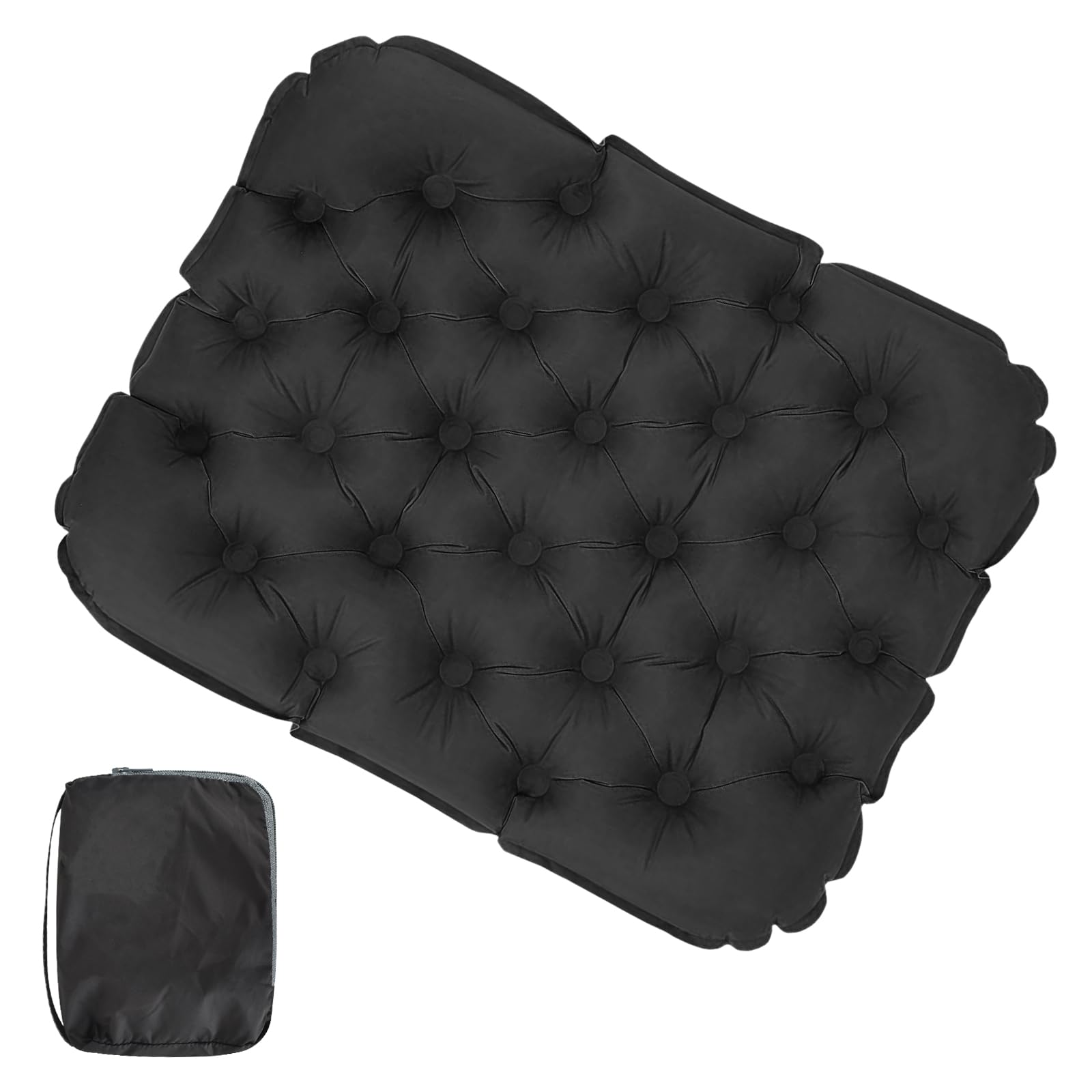DEARBAG Inflatable Camping Seat Cushion, Portable Travel Air Seat Cushion, Waterproof Seat Pads, Outdoor Seat Mat, Playground Mat for Beach, Backpacking, Hiking, Fishing, Boating, Seat Pad