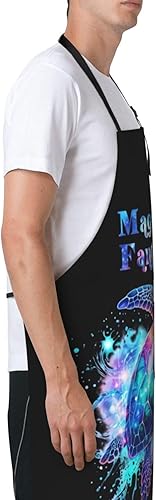 Miniatura 8 de Waterproof Apron With 2 Pockets,Kitchen Chef Aprons Bibs For Cooking Baking Painting Gardening Grooming