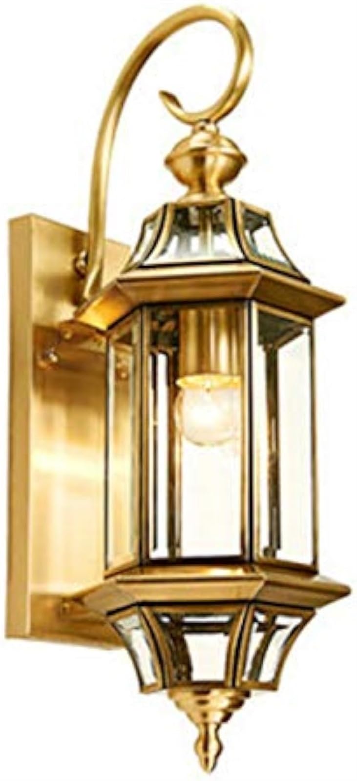 OZBMA Wall Lights Sconces ? Sconces, Outdoor Courtyard Copper Lamp Waterproof Balcony Retro Living Room Villa Indoor