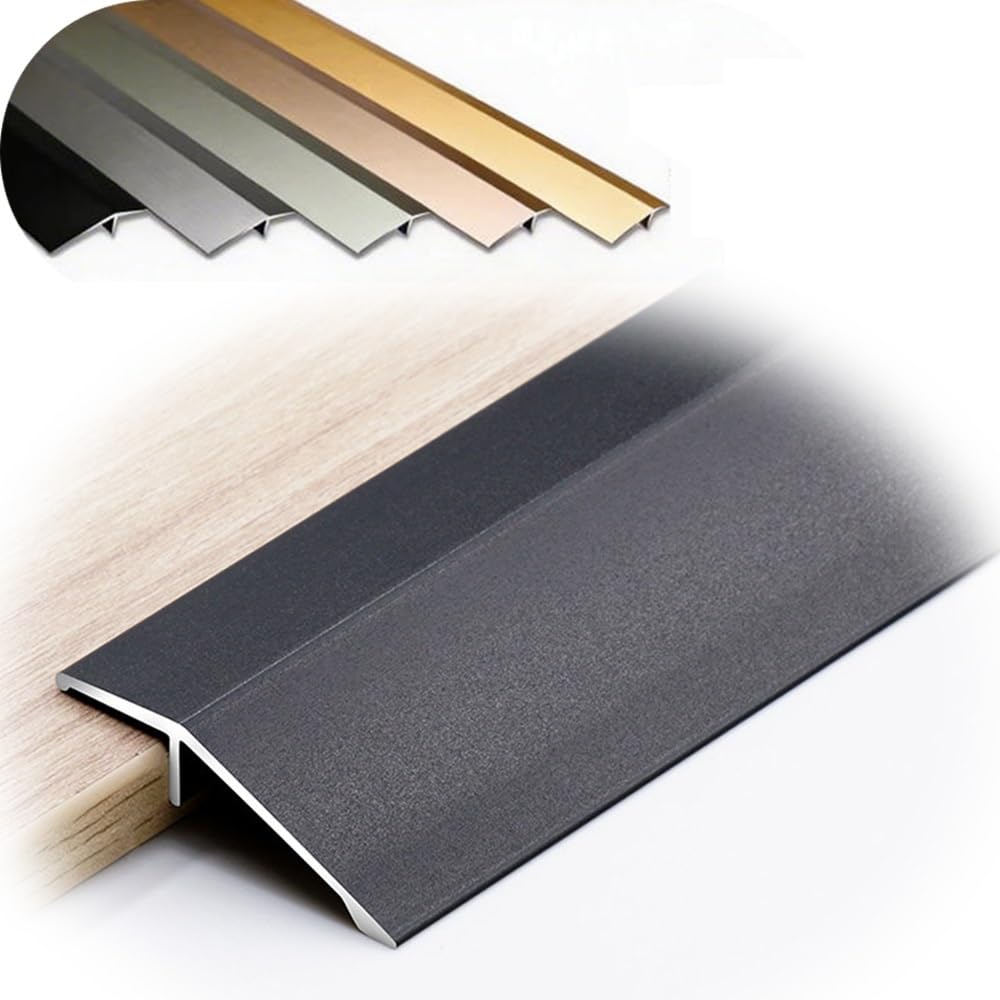 SIPIURIUIK Aluminum Floor Transition Threshold Strip Doorway Edge Trim