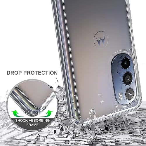 Miniatura 4 de Funda para Motorola Moto G-Stylus 2022 con 2 protectores de pantalla de vidrio templado, fundas laterales de silicona y carcasa trasera rígida de