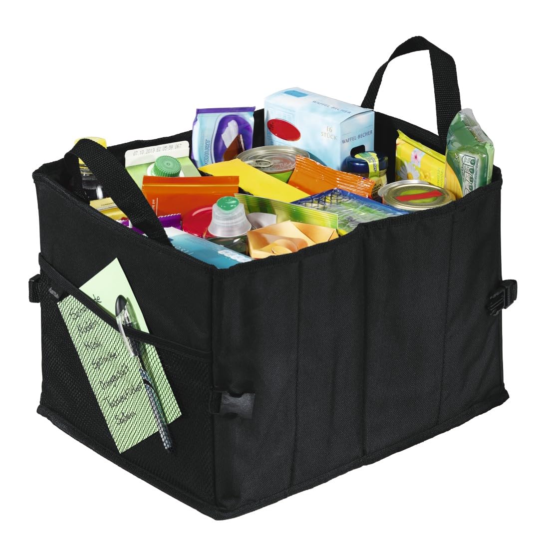 Hama Organizer do bagażnika, torba na zakupy (rozmiar S, nylon, 31 x 40 x 26 cm) czarny