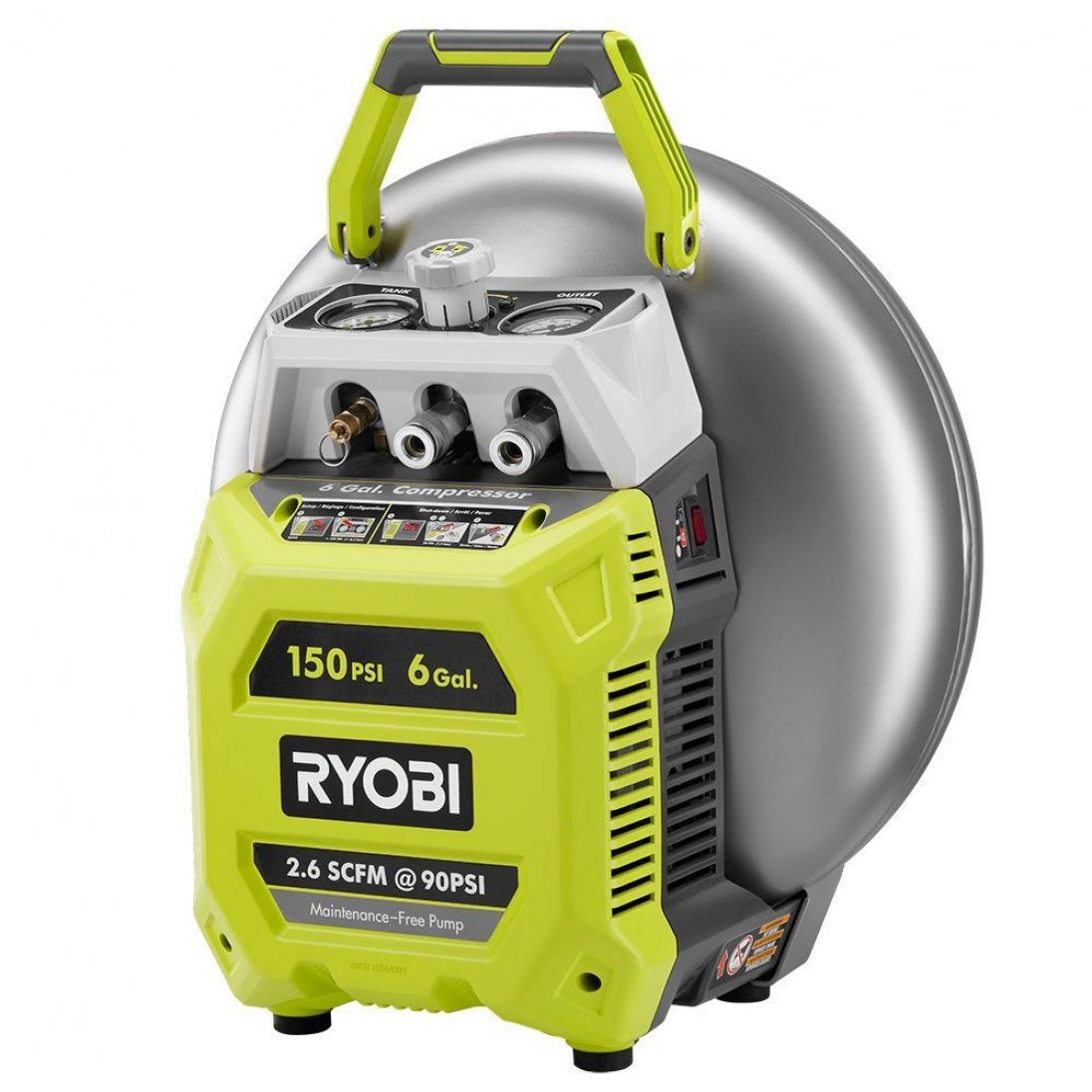Ryobi Yg601pv1 Vertical Pancake Umc Compressor Gal Desertcart
