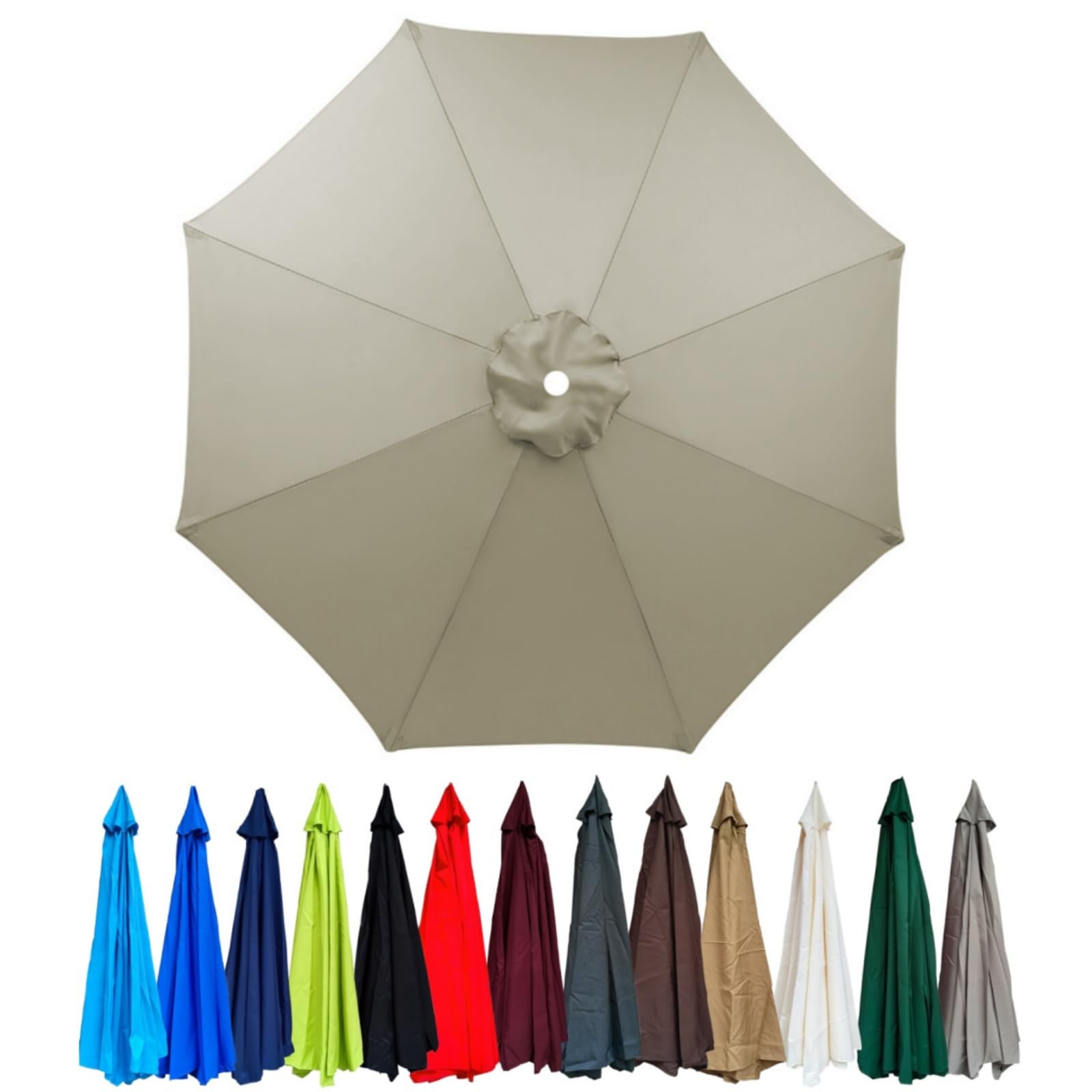 Replacement Canopy for 2.0/2.3/2.5/2.7m/3.0m Cantilever Umbrella with 6/8 Ribs for Yard Garden Beach โ image 1