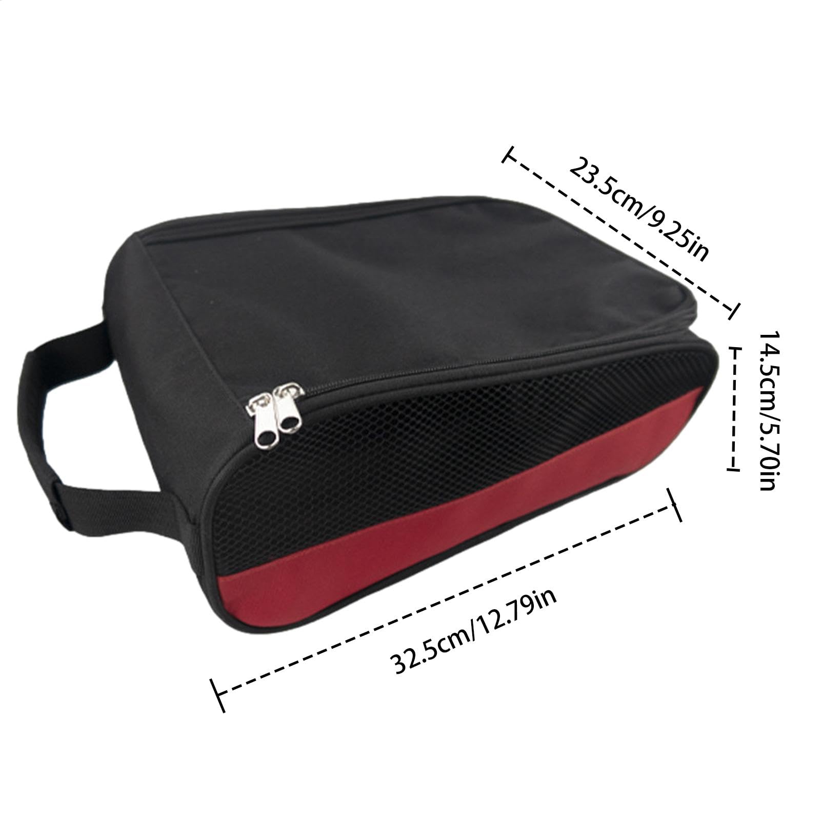 Bolsas De Zapatos Para Viajes,Bolsa Porta Zapatos - Bolsa para zapatillas Bolsa para zapatos | Bolsa organizadora para almacenamiento de zapatos de viaje con asa de correa con cremallera ventilada imp