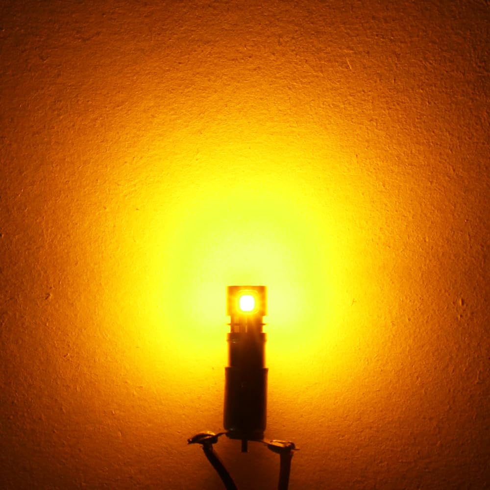 Amazon.com: PHINLION BA9S 1889 LED Light Bulb Amber Yellow Super