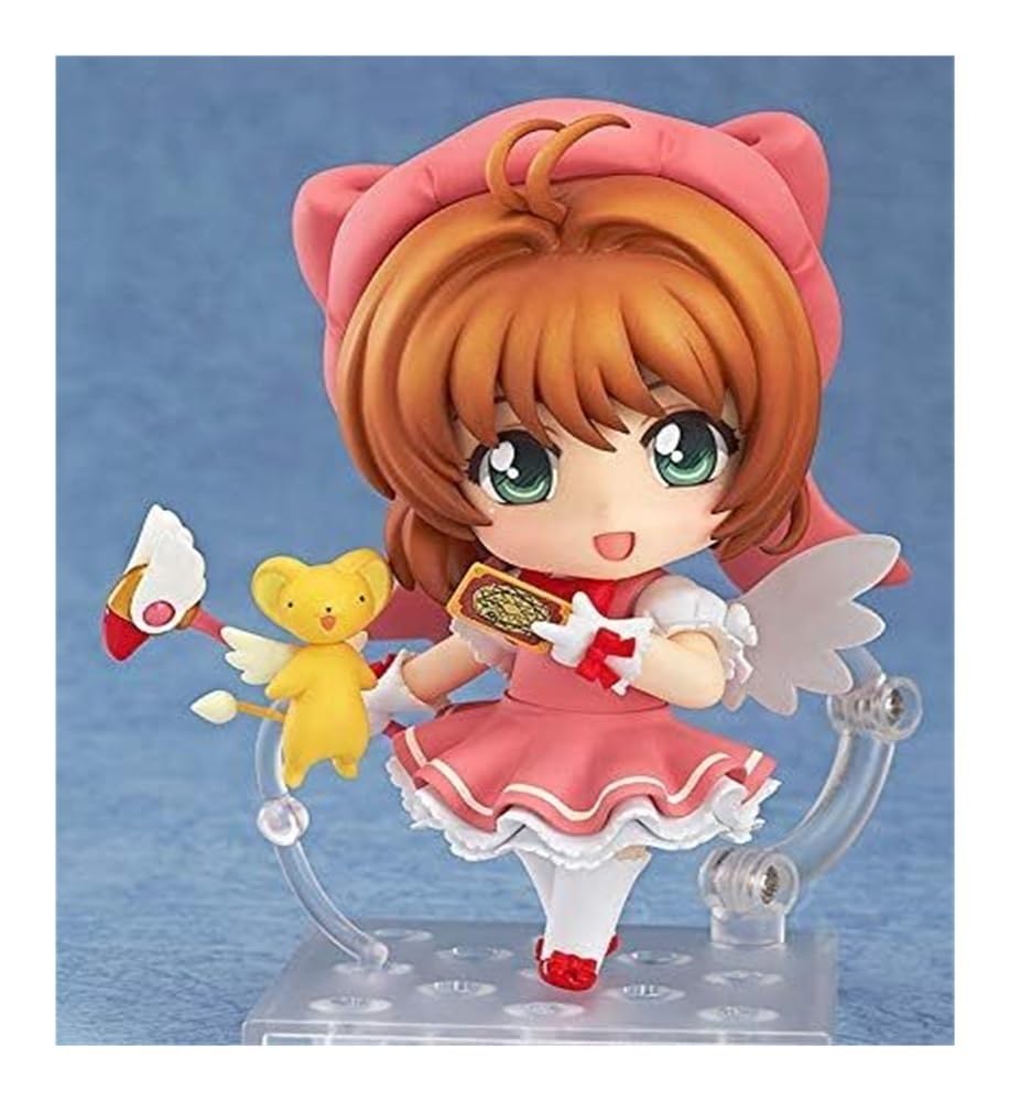 Card Captor Kinomoto Sakura Q Version Action Figures Toy with Accessories Movable Anime Character PVC Model/Figurine Adult Doll/Toy/Gift/Collection