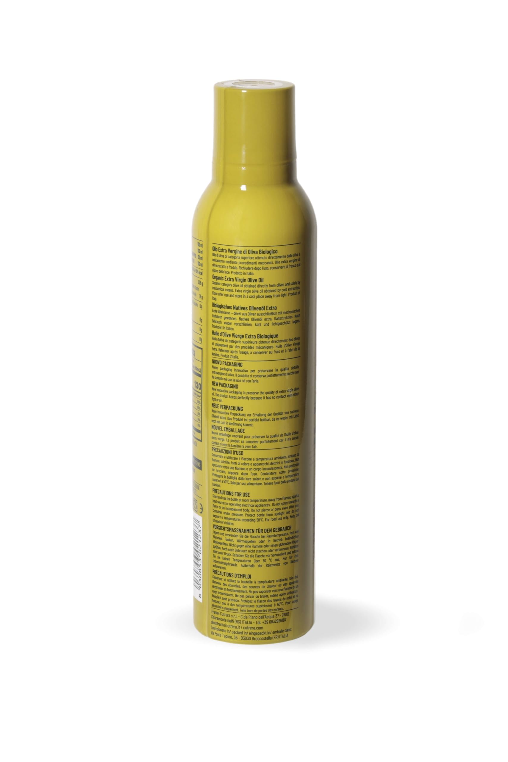 Organic Primo Spray Extra Virgin Olive Oil, Cold Pressed,250 ML