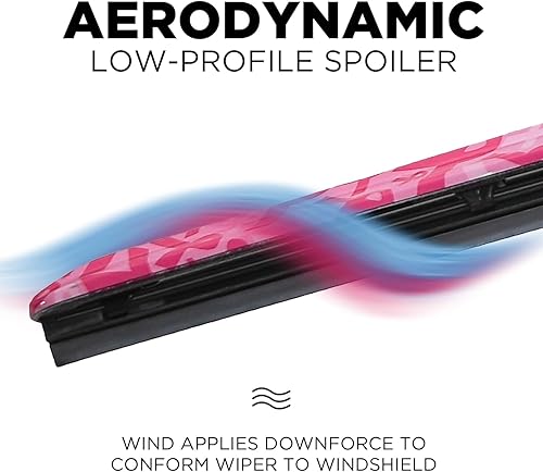 Miniatura 5 de Clix Wipers - Escobillas limpiaparabrisas automotrices de fibra de carbono, diseño de cinta - Limpiaparabrisas de repuesto universal con clip - Para