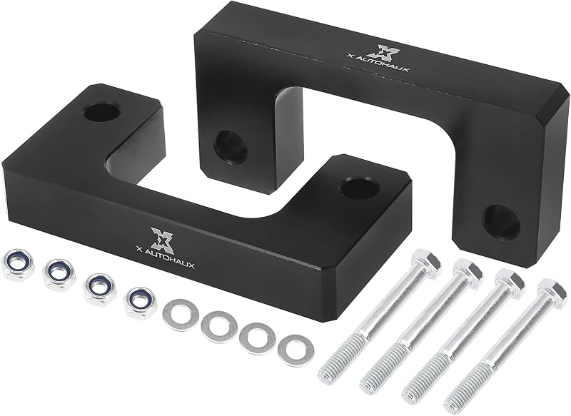 Kit de nivelamento dianteiro X AUTOHAUX com espaçadores de 1,5 polegada para Chevrolet Silverado 1500, GMC Yukon, Tahoe e Suburban – 2 unidades