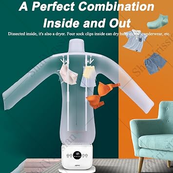Automatic Shirt Iron,Inflatable Shirt Ironing Machine,Hands Off Electric Steam Closet,360 Degree Automatic Ironing,Heating Temperature 60-70c,for Shirts,Blouses A