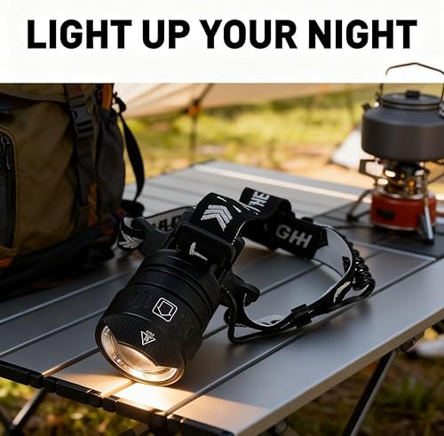 Miniatura 5 de Potente linterna LED recargable, ángulo ajustable de 90 grados, aleación de aluminio - sensor infrarrojo, carga rápida USB, campamento al aire libre