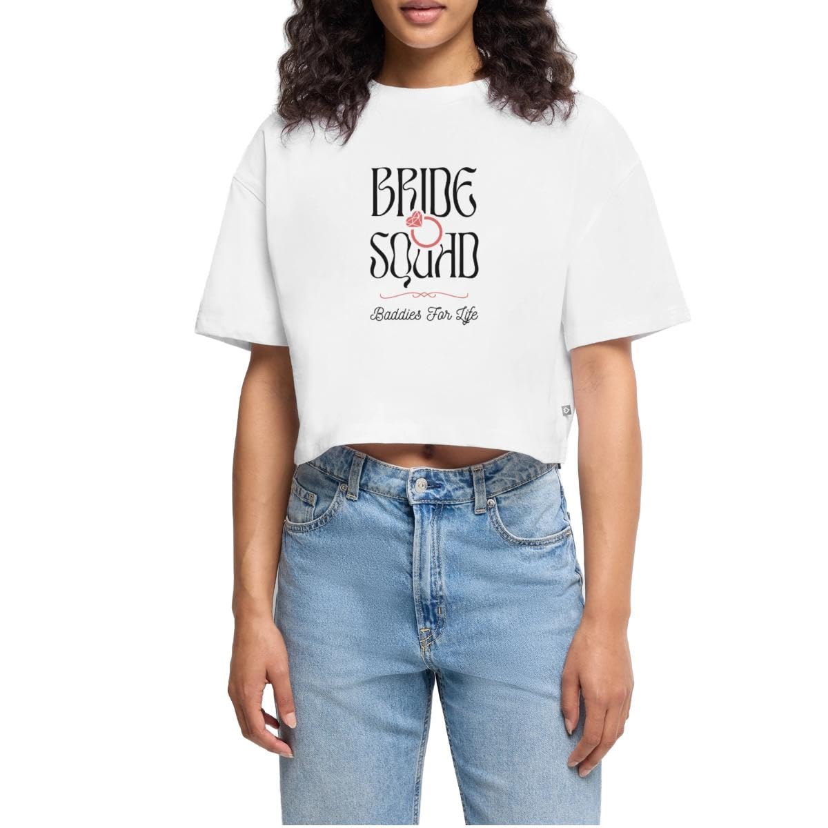 Crop top premium bio EVJF future mariée coupe oversize - 5