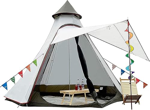 Tienda de campaña piramidal tipi para adultos, tienda de campaña india de doble capa, tienda de campaña para yurtas, tienda de campaña para viajes