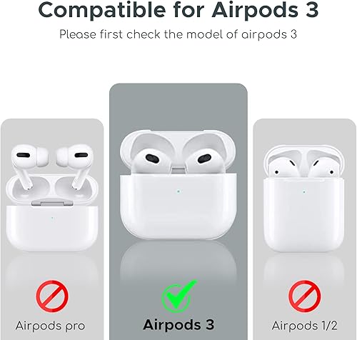 Miniatura 4 de CRETANBULL Funda de piel auténtica para Airpods 3  Funda para Airpods de 3 generación compatible con Magsafe y soporta carga inalámbrica  Saca tus
