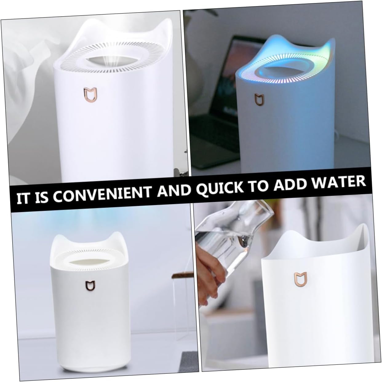 Domésticos 1 Unidad de máquina de aromaterapia, Bonitos humidificadores de Agua for el hogar, difusor de Niebla for el Coche, difusor de Aroma for niños, humidificador Alimentado por USB