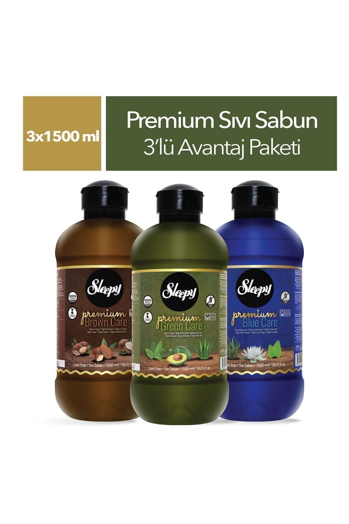 Sleepy Premium Serisi Sıvı Sabun 3x1500 ml