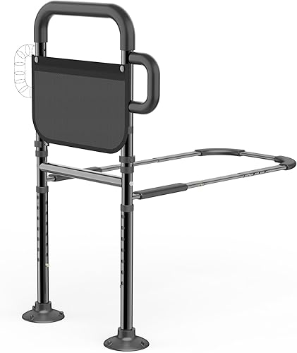 Rieles de cama para adultos mayores, riel de asistencia de cama ajustable aprobado por ASTM para personas mayores, mango ergonómico antideslizante,
