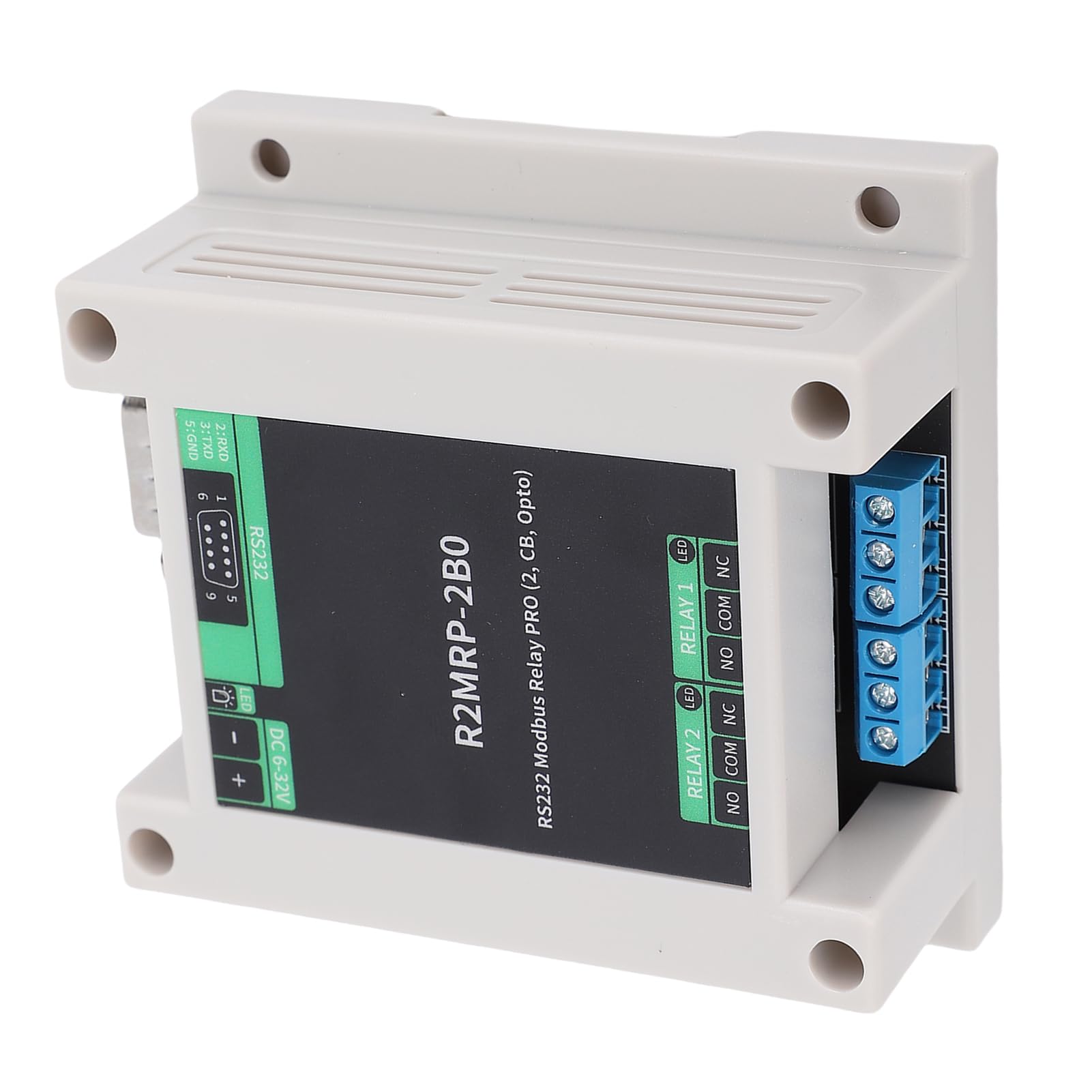 Module de relais optocoupleur pour contrôle industriel PLC RTU DB9 R2MRP-2B0 - 8