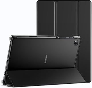 JETech Case for Samsung Galaxy Tab A7 Lite 8.7-Inch 2021 (SM-T227/T225/T220), NOT for Galaxy Tab A7, Slim Translucent Back Tri-Fold Folio Stand Protective Tablet Cover (Black)