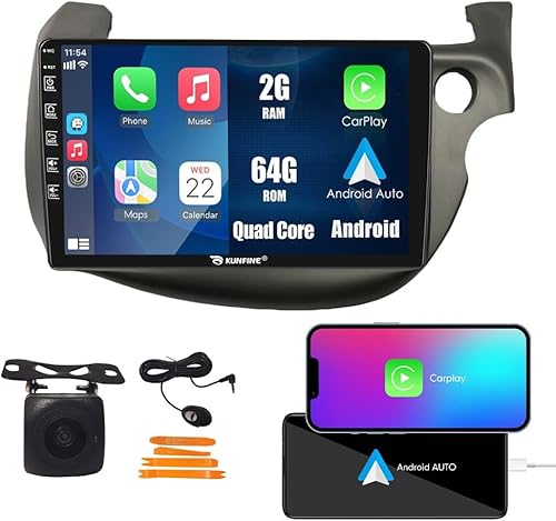 Miniatura 10 de CarPlay Android Auto Autoradio Navegación de Coche Estéreo GPS Radio 13.1 "2K QLED Pantalla Táctil Headunit Tablet para Honda Fit 2007-2014 si