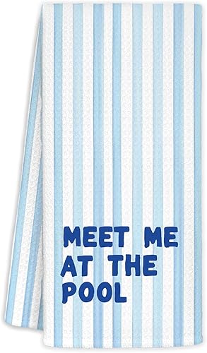 Miniatura 13 de Toallas de cocina decorativas para casa del lago, divertidas toallas de cocina con temática de lago y perro, regalos para casa del lago, toallas