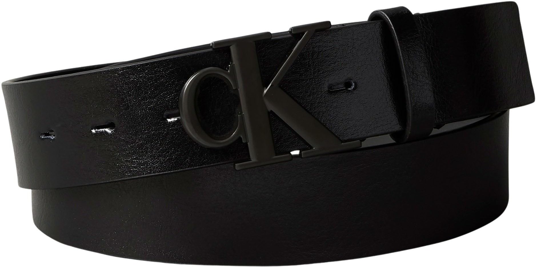 Calvin Klein Herren Gürtel Monogram Buckle 3,5 cm mit Monogramm-Schnalle