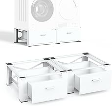 SKM 2 Pack Laundry Pedestals with Drawer - 28